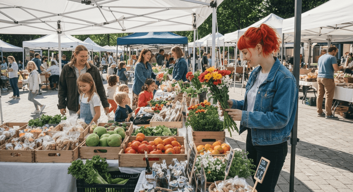 Outdoor community market